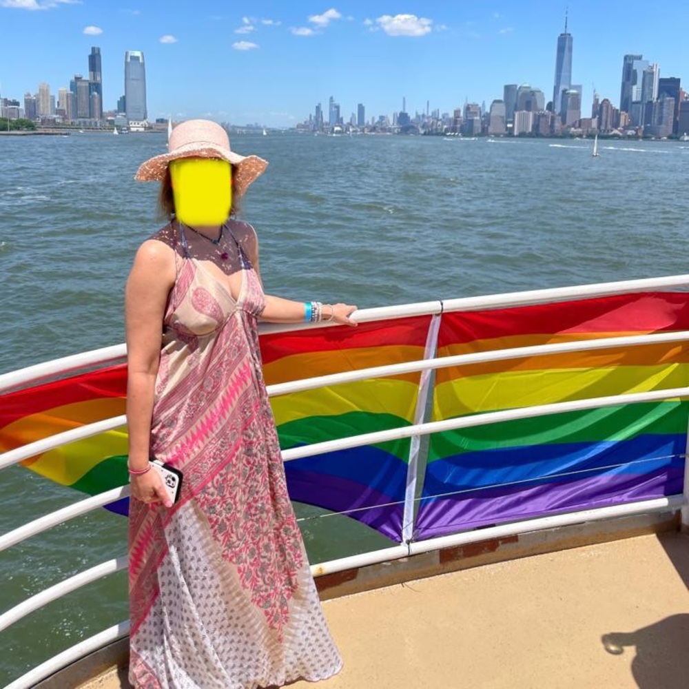 Colorful vacation light dress- ONE SIZE